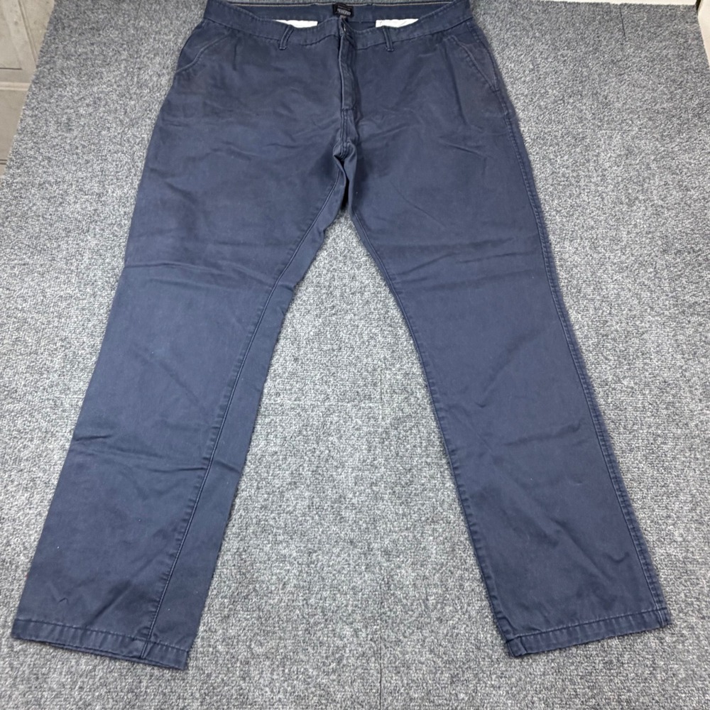 VTG Gap Khakis Lived In Mens Size 40x32 Tapered Navy Blue Formal Chino Pants
